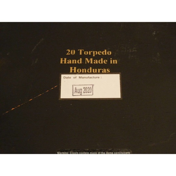 ROCKY PATEL DECADE ROBUSTO BLACK TEXTURED WOODEN EMPTY CIGAR BOX - Picture 6 of 6